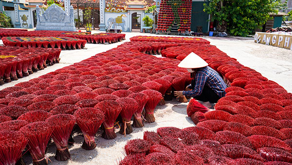 Village de l'encens Quang Phu Cau