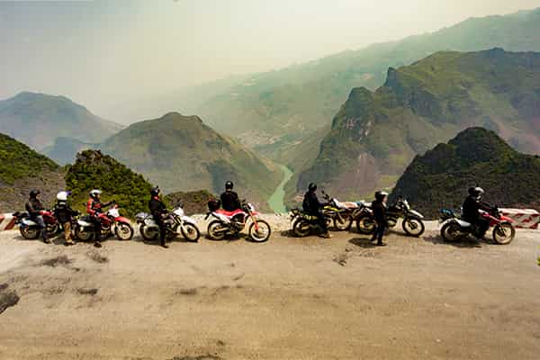 Motorbike trip countryside Vietnam 