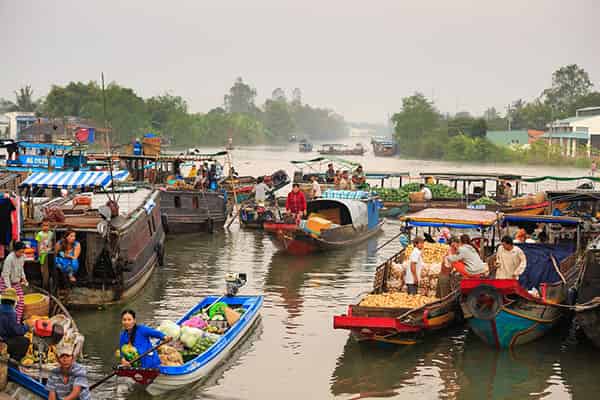  - Day 11: Saigon, Cai Be, Tra On - Travel in Vietnam - Floating market Mekong